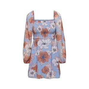 Aritzia Wilfred Villa Smocked Chiffon Mini Dress